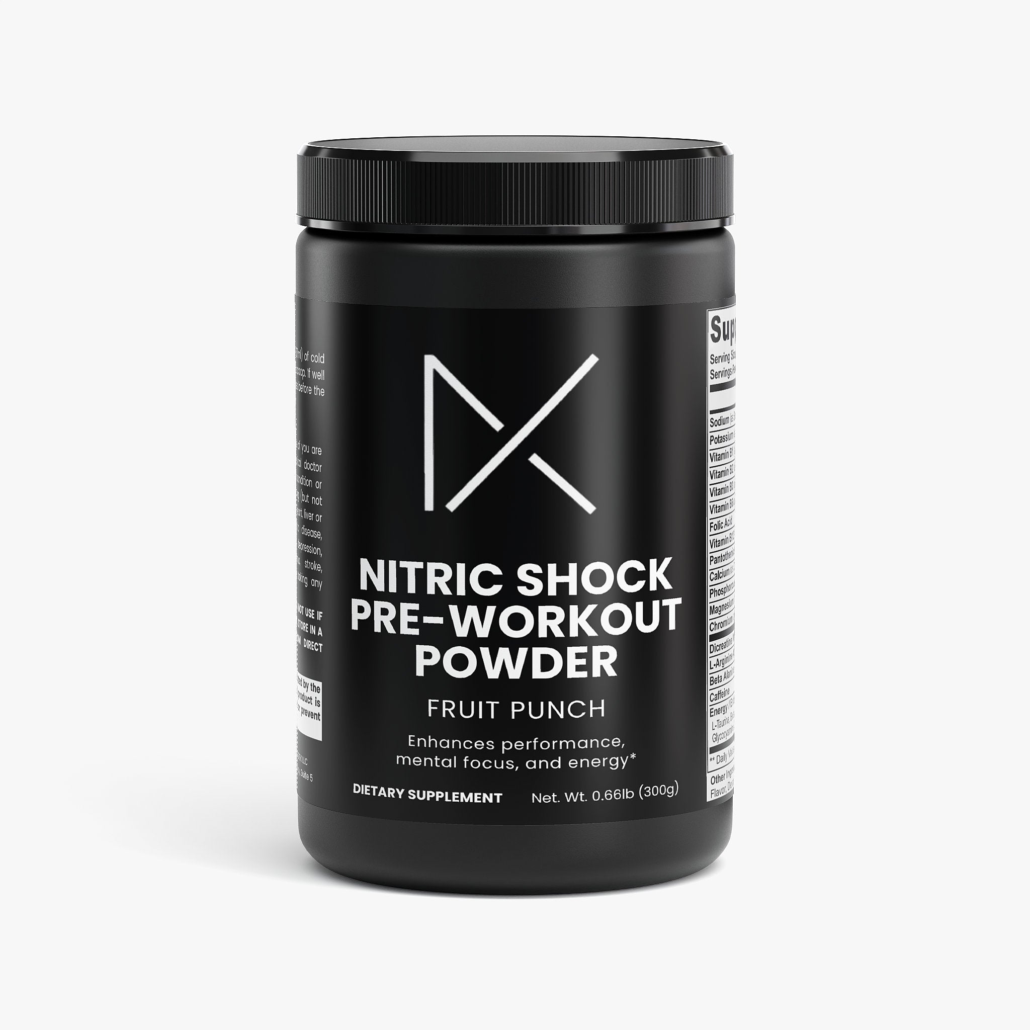 MythX Nitric Shock Pre-Workout Powder (Fruit Punch)